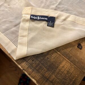 Ralph Lauren Black Label 100% Silk Cream Scarf